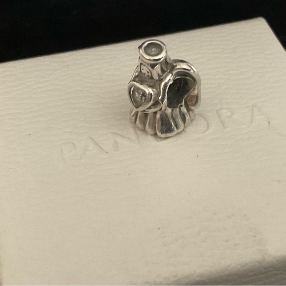 Pandora angle charm with big CZ stone - Picture 5 of 6